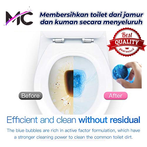 Tablet Biru Toilet Closet Closed Penyegar Pembersih Pembunuh Bakteri Kamar Mandi Penghilang Kotoran Kerak