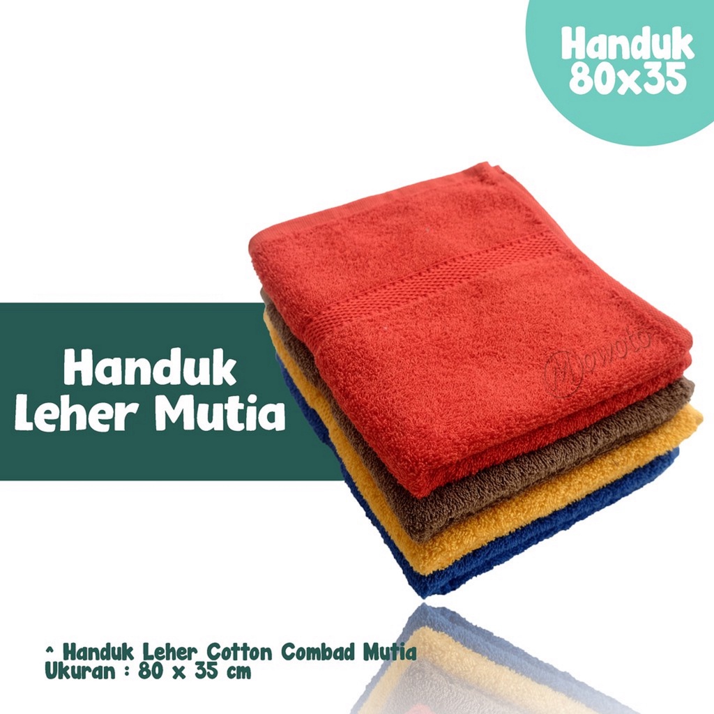 HANDUK MUTIA / LEHER MUKA PUNGGUNG / HANDUK OLAHRAGA / HANDUK SALON / HANDUK KECIL KATUN SERBAGUNA