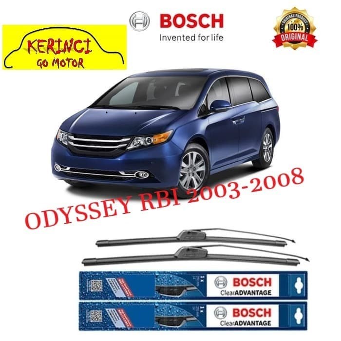 WIPER BOSCH CLEAR ADVANTAGE HONDA ODYSSEY RB1 2003-2008 24&quot; &amp; 24&quot; SET