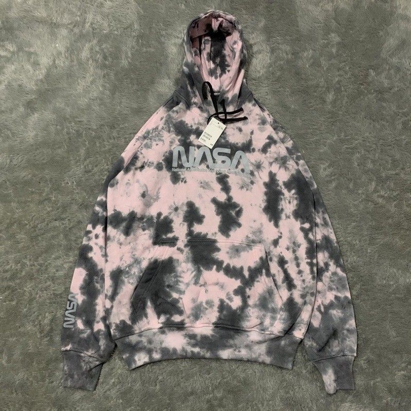 Sweater Hoodie H&M Nasa Tie Dye Pastel FullTag & Lebel