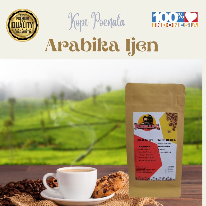 Jual Kopi Bubuk Arabika Ijen Hitam Asli Murni Khas Nusantara Indonesia