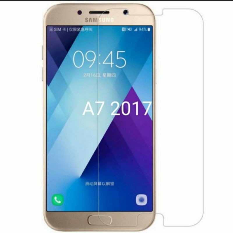 Samsung A7 2016 A7 2017 tempered glass anti gores kaca bening