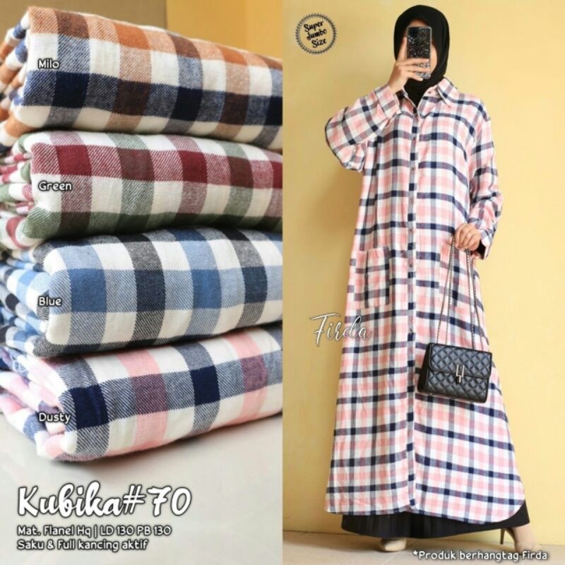kubika#70 / dress flanel jumbo