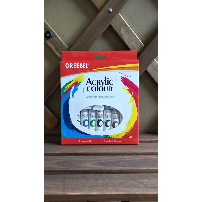 

Terbatas Greebel Cat Akrilik / Acrylic Colour / Acrylic Paint 10Ml (18Pcs/Box) Trendi