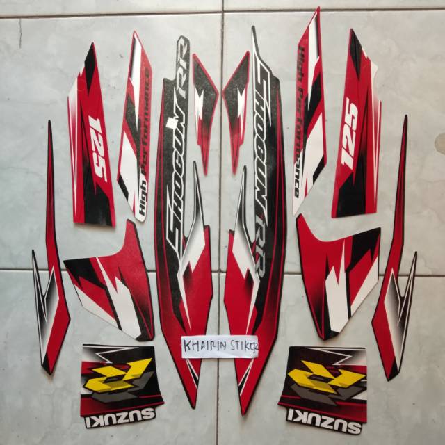Striping striker Shogun rr 2008 2009 hitam