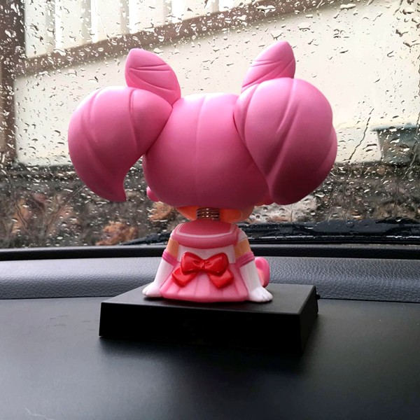 Boneka Figure Miniatur Pajangan Mobil SAILOR MOON CHIBIUSA CHIBI Goyang Kepala Shacking Head Toy