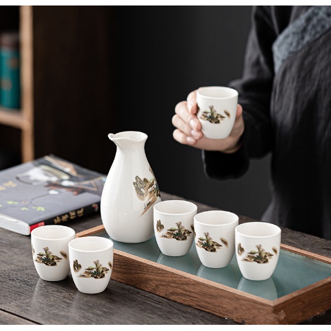 Chinese Tea Pot Set Botol Tea Set Ceramic 7in1 Free Gift Box