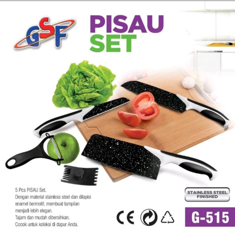 

Pisau Dapur Set 5 in 1