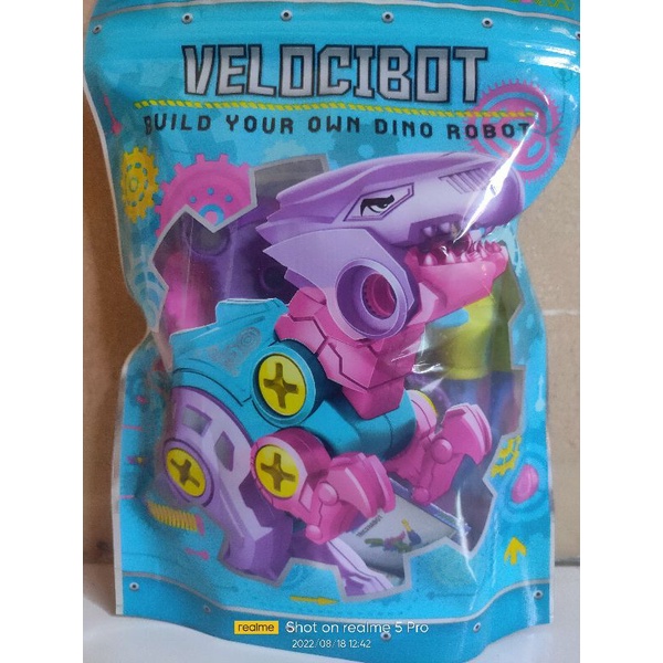 Mainan Anak Robot Dinosaurus Bongkar Pasang