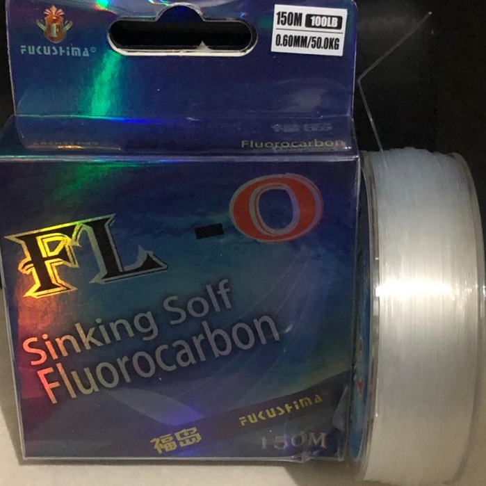 Senar Pancing Fluorocarbon Sinking Fukushima FL-O Panjang 150 meter