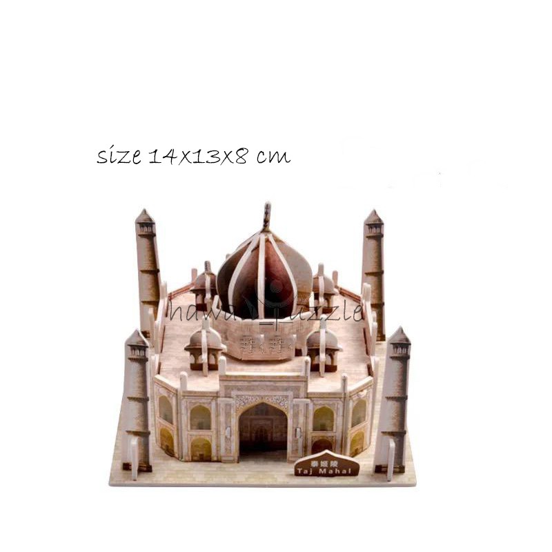 Puzzle 3D DIY bahan foam &amp; paper TAJ MAHAL mainan puzzle edukasi anak (kado,pajangan,dekorasi)