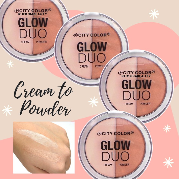 CITY COLOR GLOW DUO HIGHLIGHT CREAM POWDER