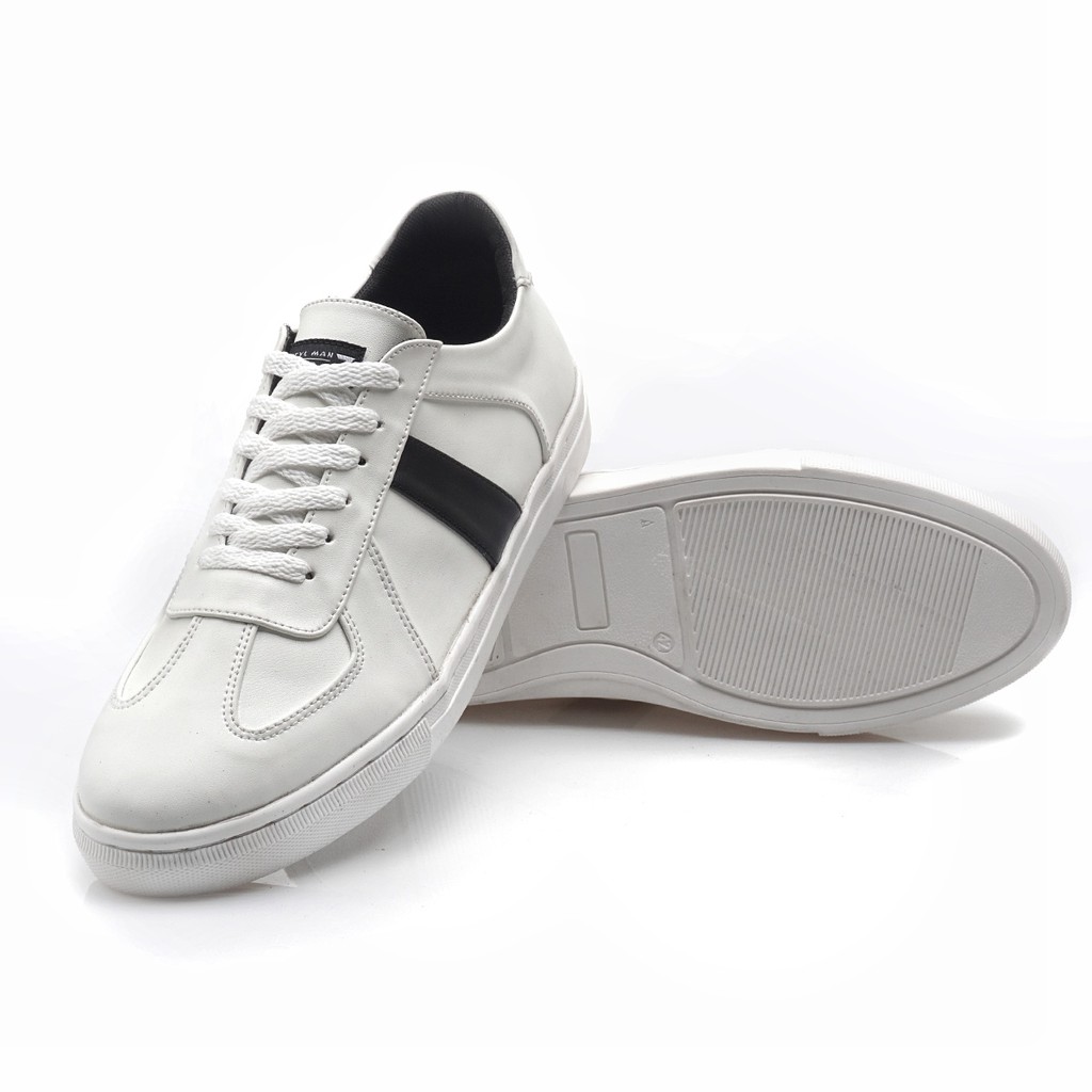 CROWD WHITE |Reyl x FORIND| Sepatu Putih Casual Sneakers Kasual Polos Original Pria Cowok Footwear