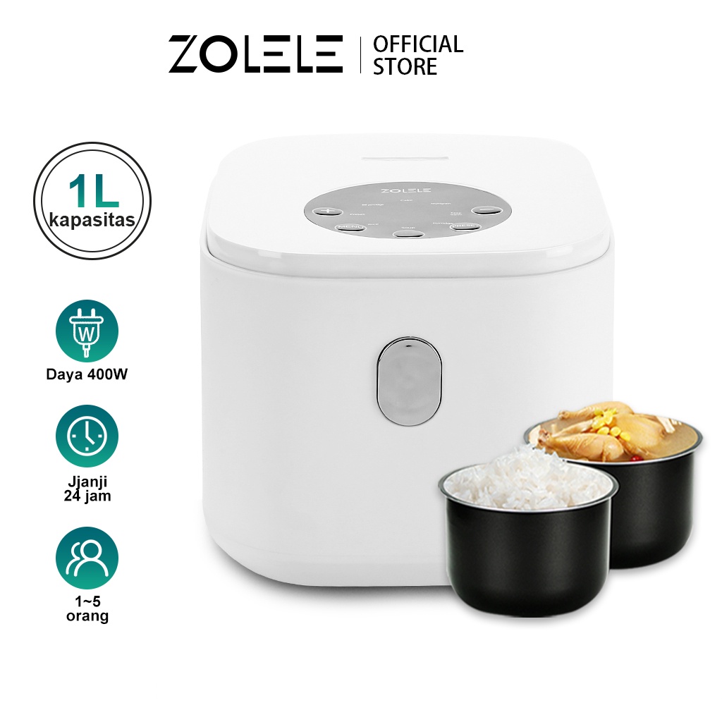 ZOLELE rice cooker mini 1L penanak nasi mini Rice cooker penanak nasi mini magicom mejikom magic com