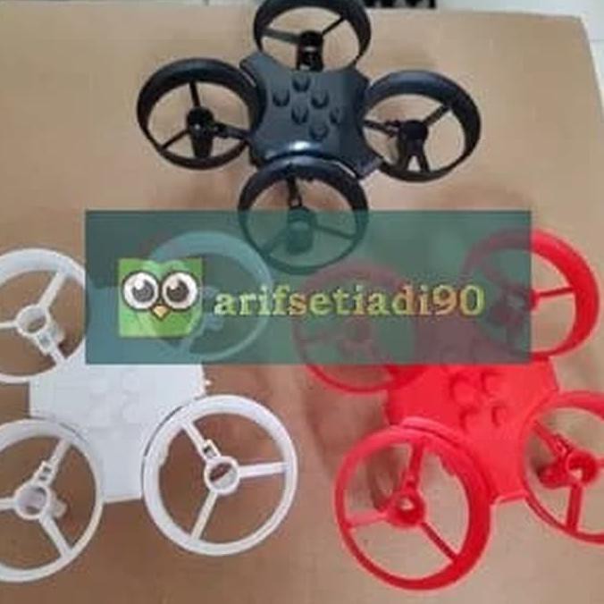 TERBARU  frame eachine e011 & canopy cocok u/ up e010 jjrc h36 build 716 720 - Putih