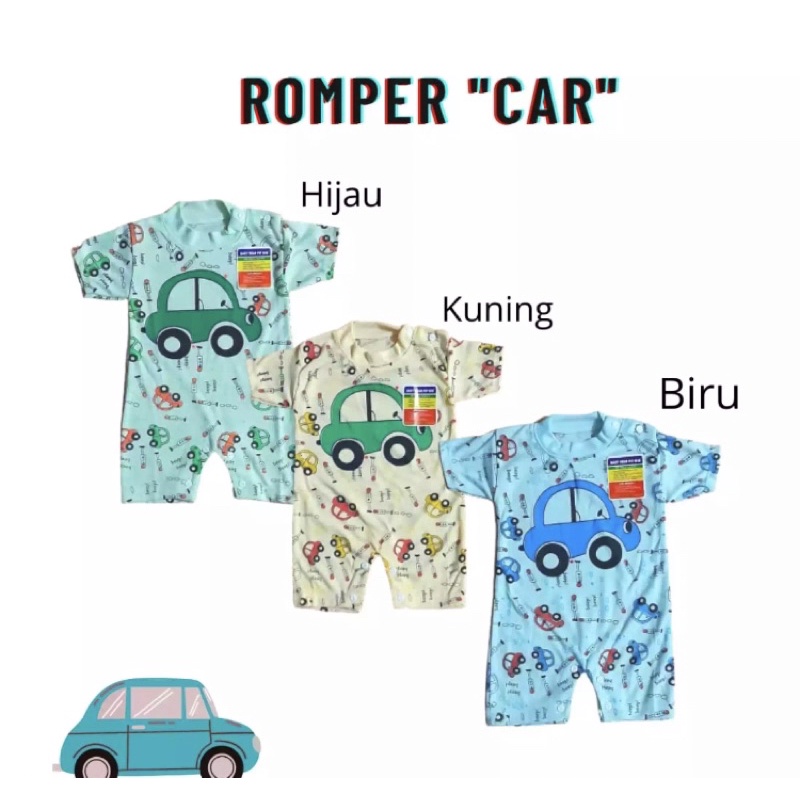 romper bayi jumper bayi Cars