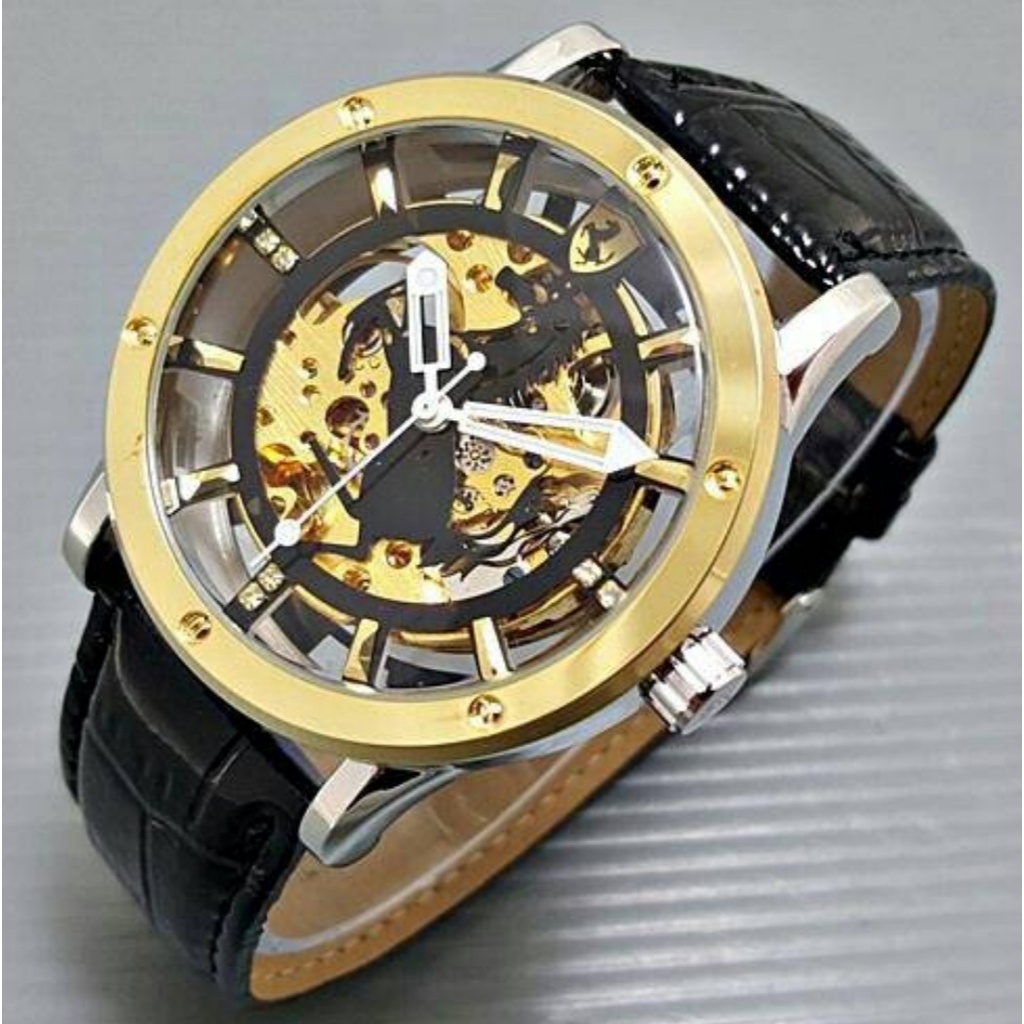 JAM TANGAN FERRARI MESIN OTOMATIS TANPA BATRAI FASHION PRIA FREE BOX