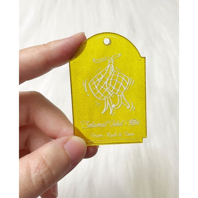 ACRYLIC TAG | HAMPERS TAGS | CHRISTMAS NATAL | LEBARAN IDUL FITRI | IMLEK SINCIA