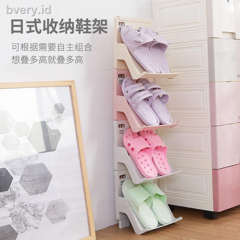 Ïº´multilayer Stacks Up Shoes Household Stair Improvised The Door Dormitory Receive Shoe Rack Layere Shopee Indonesia