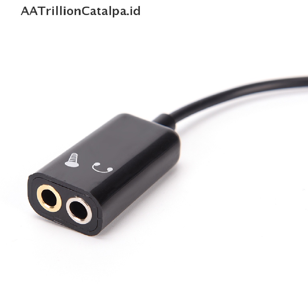 Adaptor Kabel Splitter Y Audio jack 3.5mm Untuk Headphone Mikrofon