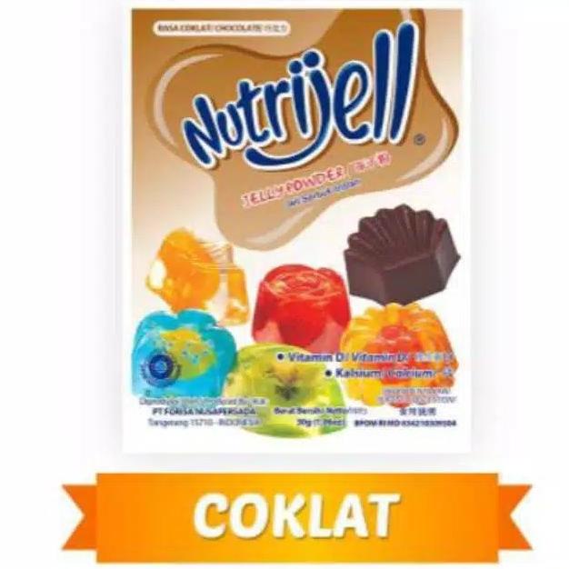 

nutrijell nutrijel ekonomis jelly powder rasa coklat 20 gr MURAH Kode 201