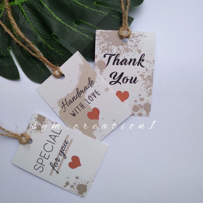

(10pcs) Hang Tag READY STOK | Hangtag Thankyou | Hangtag Hampers
