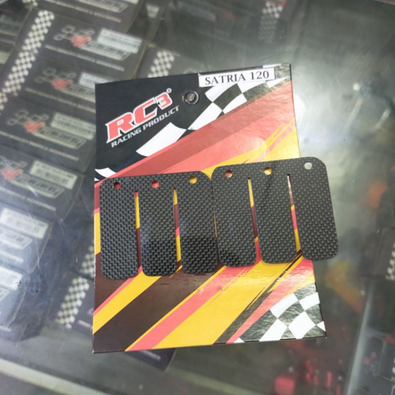 LIDAH MEMBRAN RC3 RACING BAHAN CARBON SATRIA 2TAK FIZR FORCE1 RX-KING NINJA