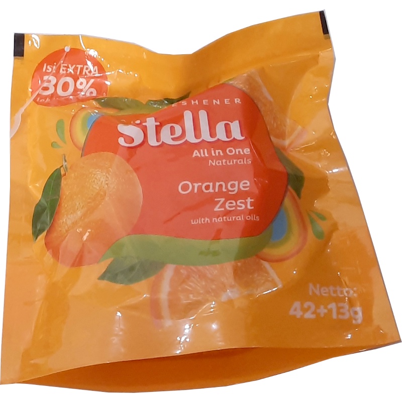 Stella All In One Air Refreshner Pengharum Pewangi Ruangan/Mobil - orange twist