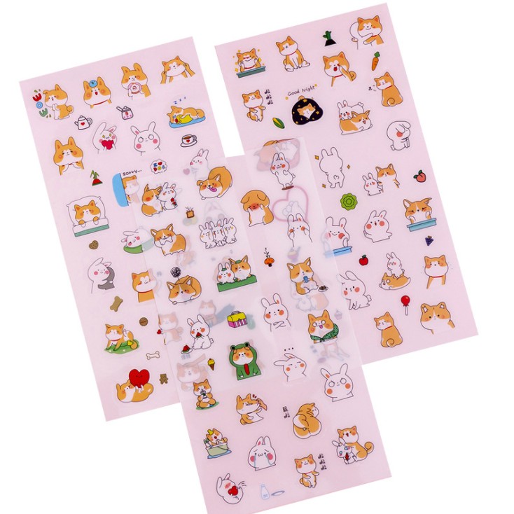 

J2 - stiker kartun korea lucu ( Set 6 LBr )