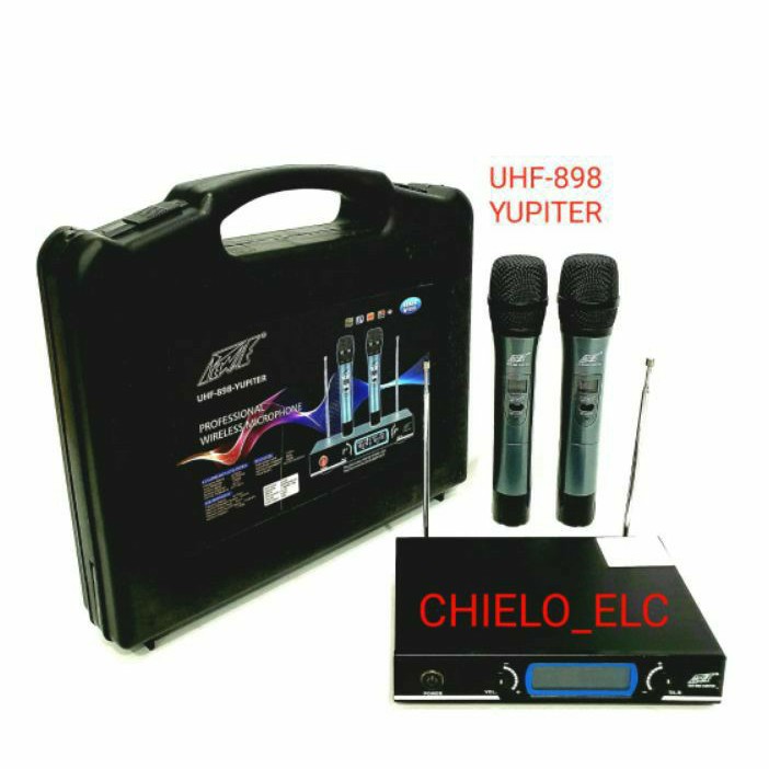 Mic wireless pewie UHF 898 Yupiter ,microphone wireless pewie uhf 898 yupiter original