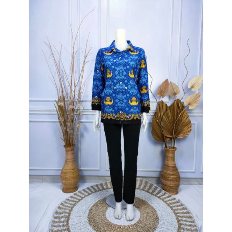 Korpri Seragam batik korpri wanita terbaru / batik korpri wanita / korpri bahan batik katun c 40 s /
