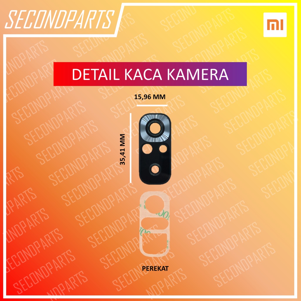 KACA LENSA KAMERA BELAKANG XIAOMI REDMI NOTE 10S ORIGINAL