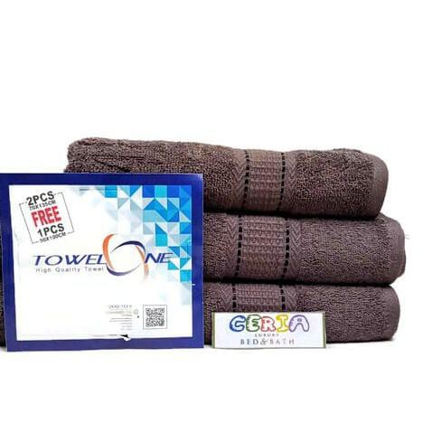 ♔ Handuk Set Bundling Towel One Set Terry Palmer Dark Grey Isi 3pcs ✸