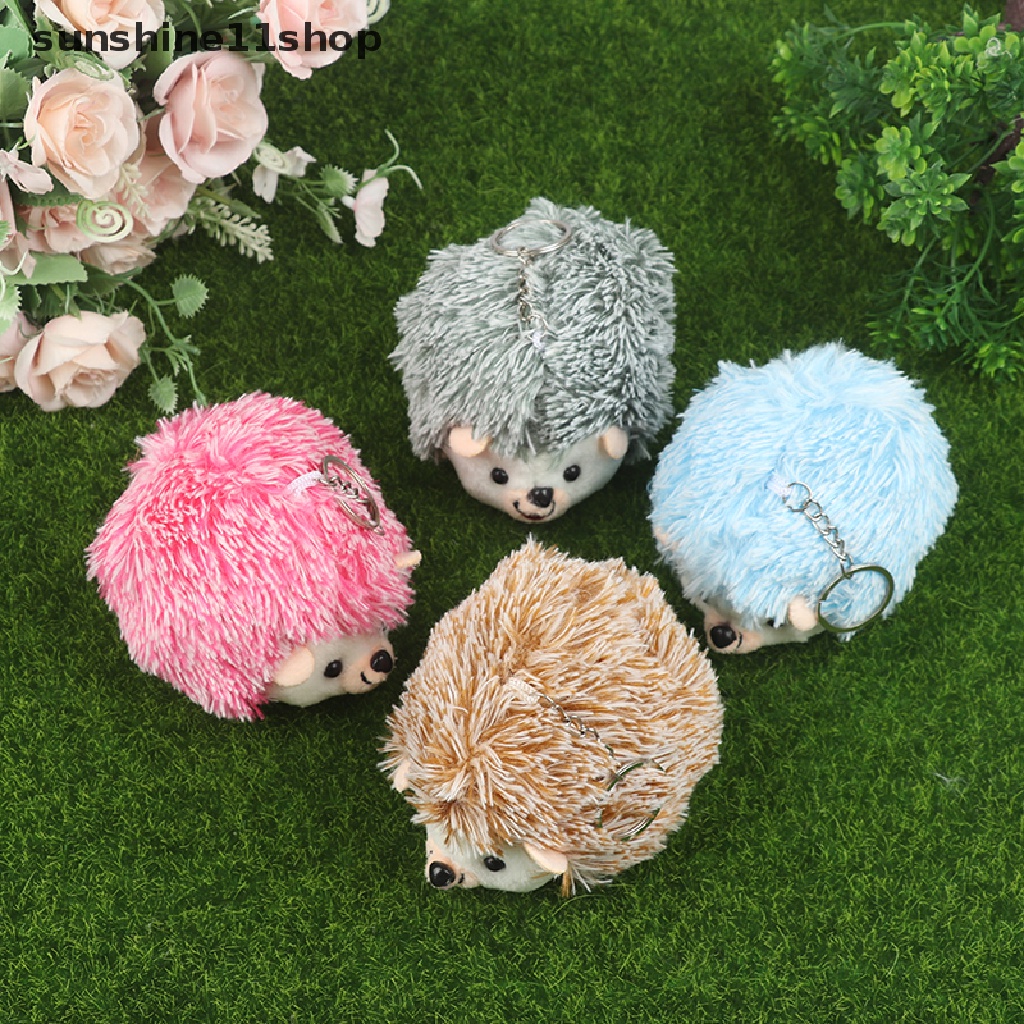 (SHO) Mainan Gantungan Kunci Boneka Landak Bahan Plush Ukuran 12CM