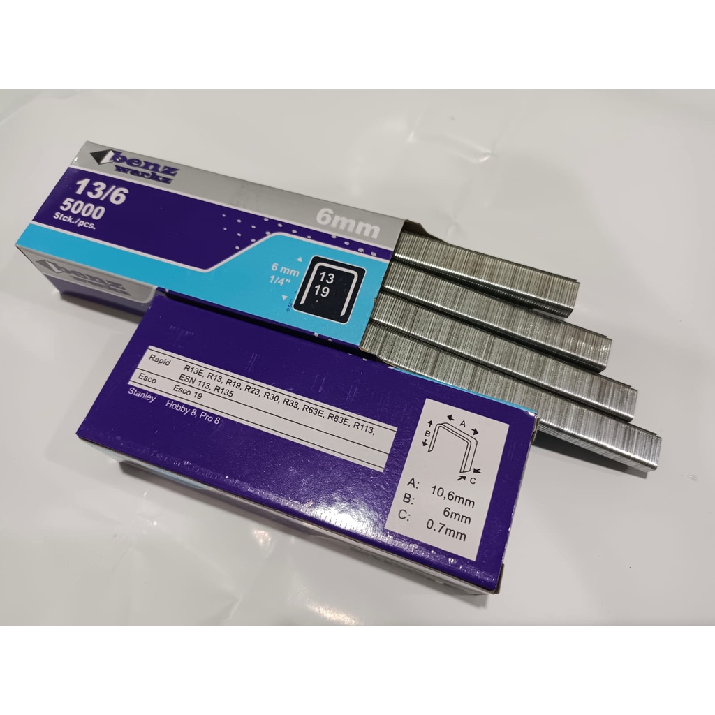 

Benz Isi Staples 13/6 6mm