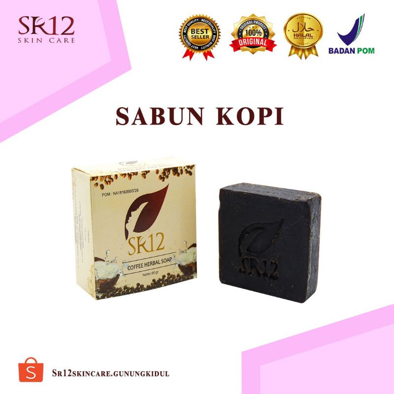 

sabun kopi SR12 asli herbal / coffee soap SR12 menghilangkan bekas jerawat sabun flek hitam