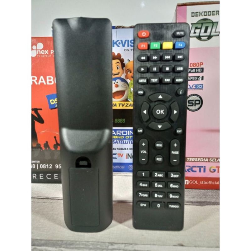 REMOT Decoder K Vision GOL, remote Gardiner Ottimo G-88HD, LGSat dan Nex Parabola