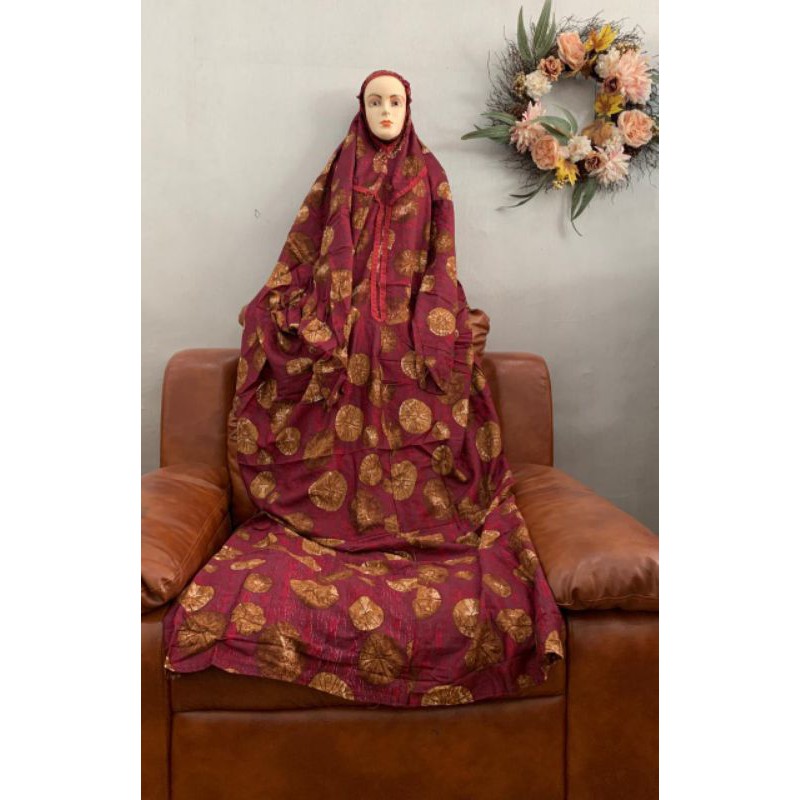 MUKENA TERUSAN JUMBO / Mukena Rayon motif