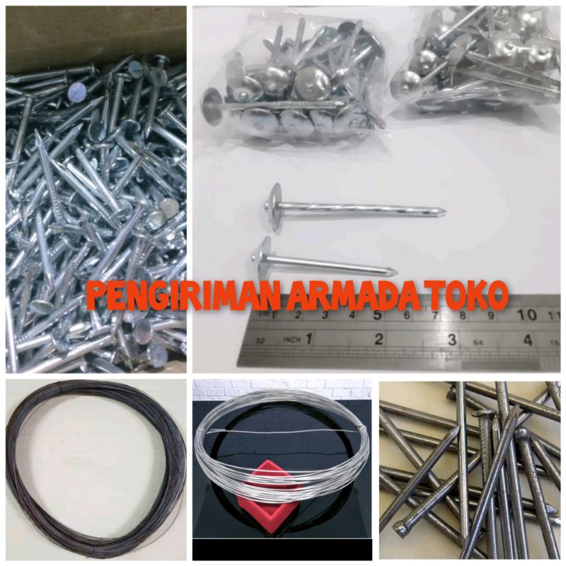 bendrat,paku seri,paku asbes dan paku GRC