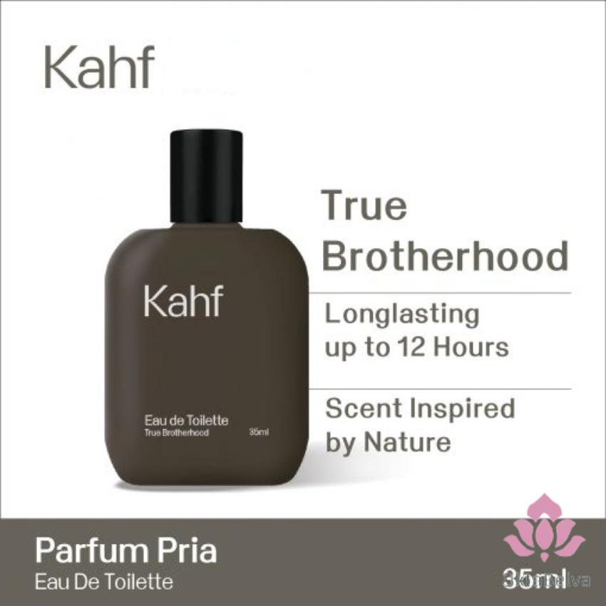 Kahf True Brotherhood Eau de Toilette 35 ml | Parfum Kahf Coklat | Parfum Pria Tahan Lama | COKLAT