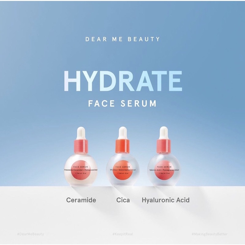 DEAR ME BEAUTY SERUM - Single Activator Face Serum 12ml / 32ml Niacinamide/Salicylic Acid/Vit C/Cica