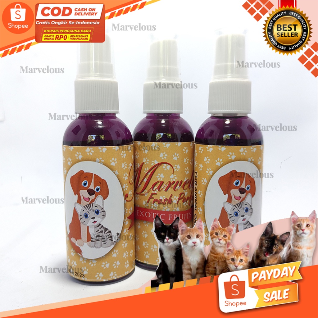 Parfum Kucing Marvelous / Parfum Anjing Marvelous 60 ml