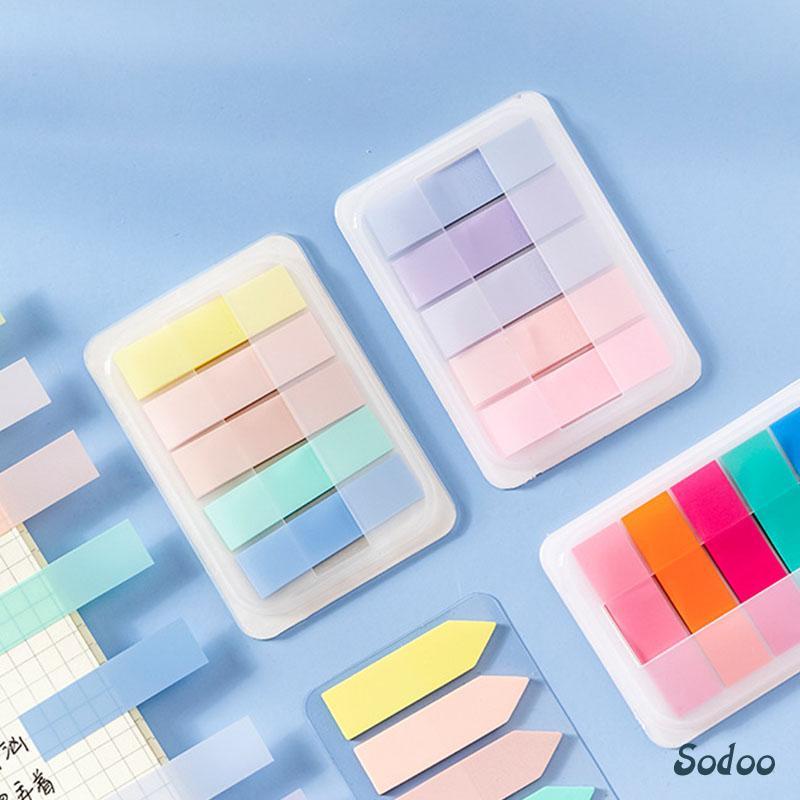 

Sticky Note Transparan sticky note Pastel Index Mark Kertas Memo Desain Tembus Pandang Bisa Dilepas Alat Tulis - SO