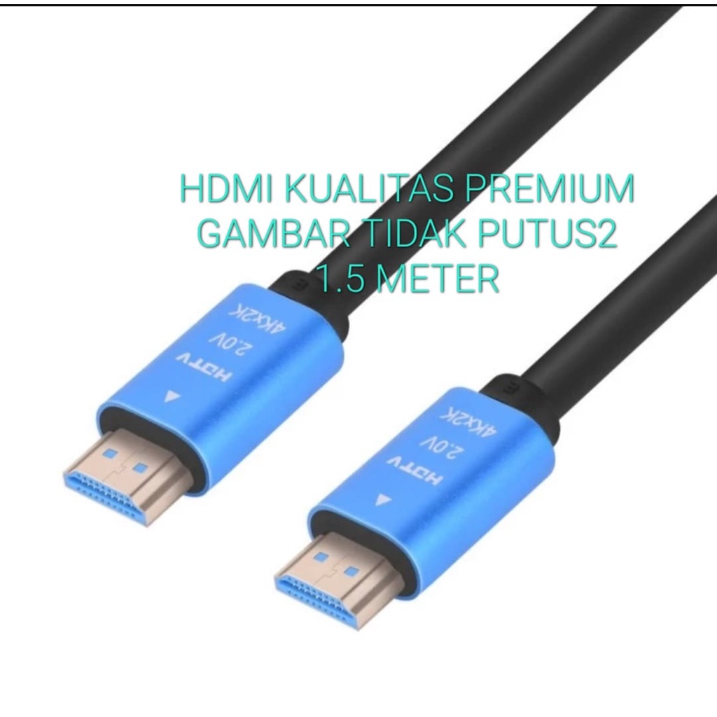 G646 ORIGINAL KABEL HDMI 1.5 M 4K METER TV TELEVISI PS GAME CPU MONITOR LAYAR LED FULL HD JEK JACK M