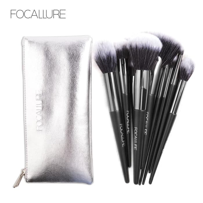 FOCALLURE 10pcs + Pouch Makeup Brush FA-70 FA70 FA 70