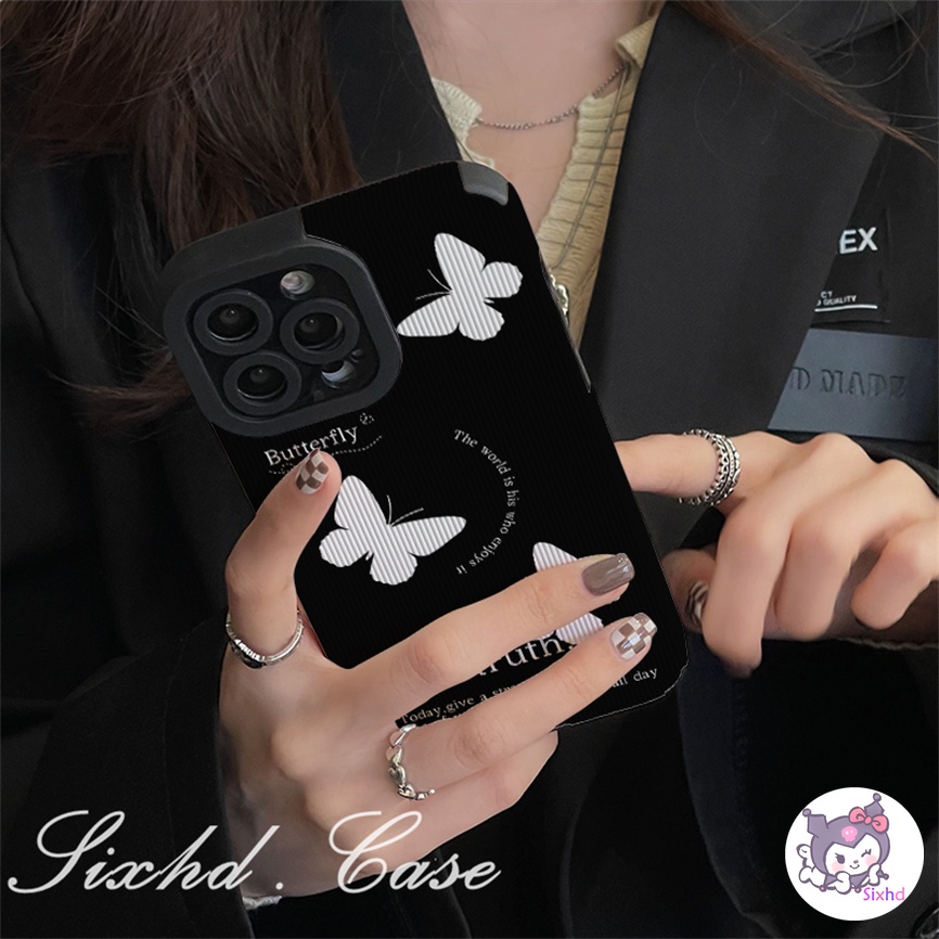 Casing OPPO A57 A76 A96 A95 A94 A74 A55 A54 A16 A15 A53 A33 A32 A31 A5s A3s A5 A9 Reno 8Z 7Z 6Z 5Z 6 5 F11 F9 Pro Fashion Advanced Simple Butterfly Phone Case Soft Silicon Protective Cover