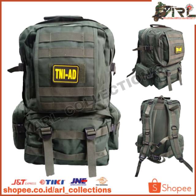 ransel gultor 511 Tas Ransel Tactical Outdoor Besar 60 Liter Hijau Army Anti Air 511 jumbo tas ranse