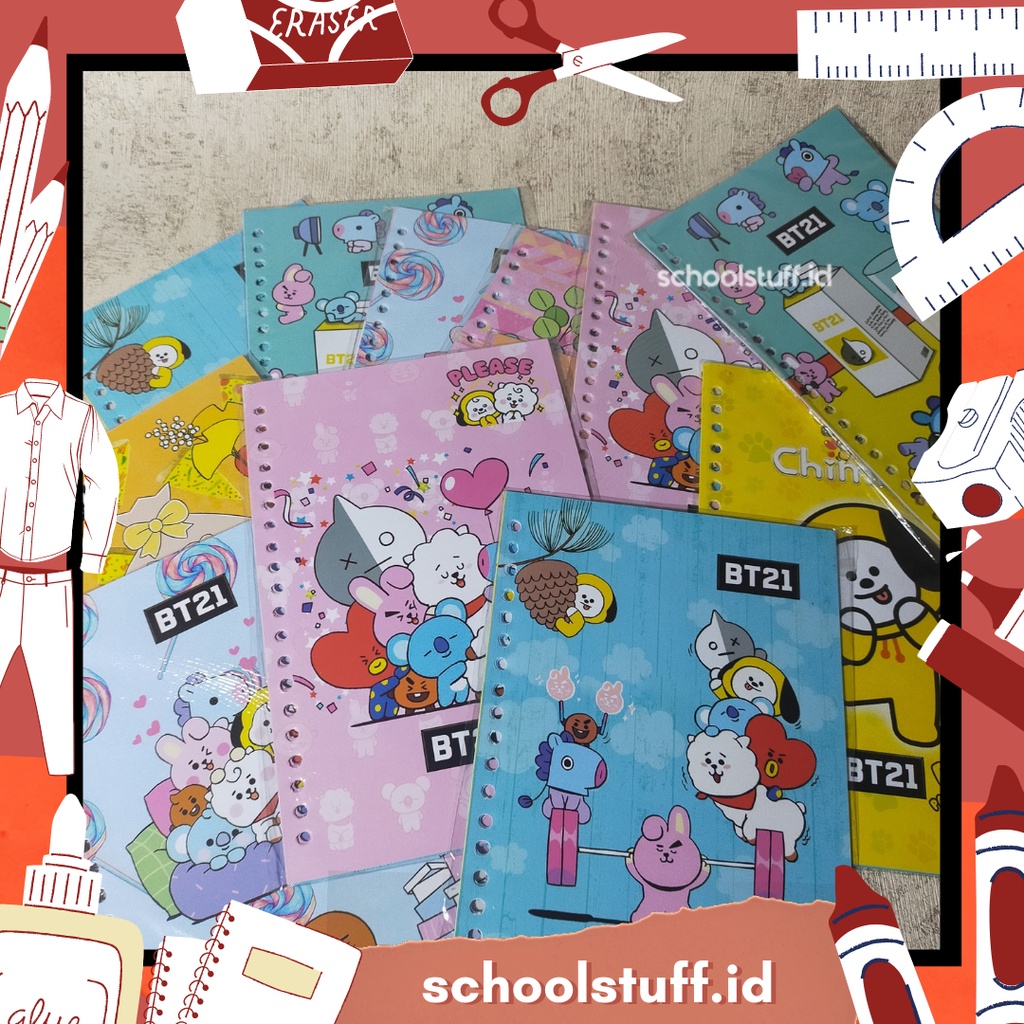 Kertas File Binder Note BTS BT21