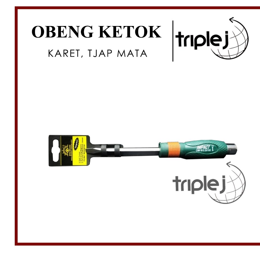 OBENG KETOK GG KARET 5,5 X 100 (-) - TJAP MATA / EYE BRAND