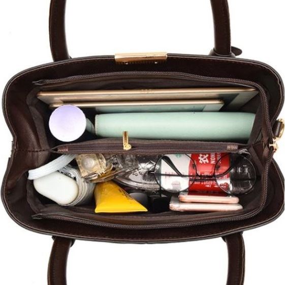 KDDJT3226-coffee Tas Selempang Elegan Wanita Cantik Import